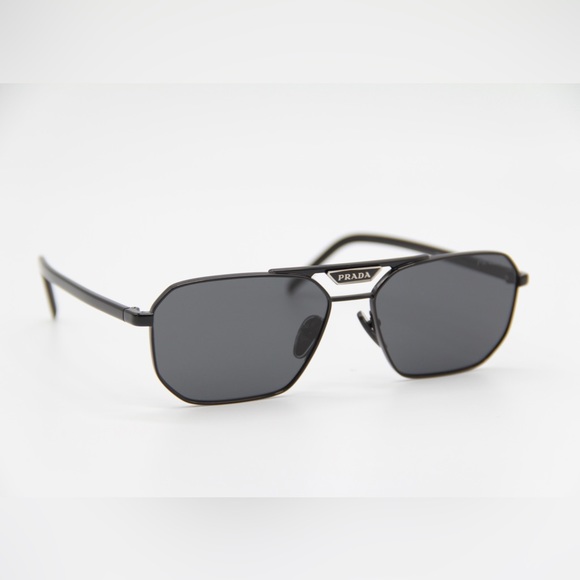 NEW PRADA PR58YS 1AB5S0 SUNGLASSES PRADA SPR 58Y BLACK UNISEX EYEWEAR PR 58YS - Picture 9 of 13